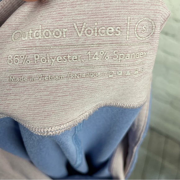 Outdoor Voices 7/8 Spring Tri Color Leggings Size Small - Picture 4 of 4